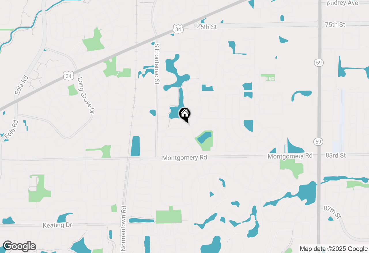 Map of 1163 Shoreline Drive, Aurora, IL 60504