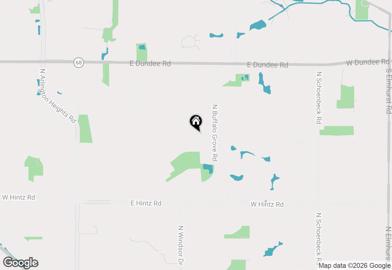 Map of 1530 E Fleming Drive S, Arlington Heights, IL 60004