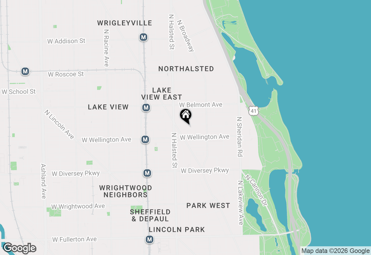 Map of 715 W Barry Avenue #5B, Chicago, IL 60657