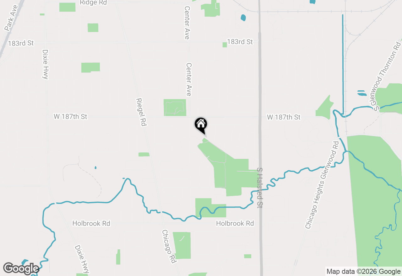 Map of 1124 Jamie Lane, Homewood, IL 60430