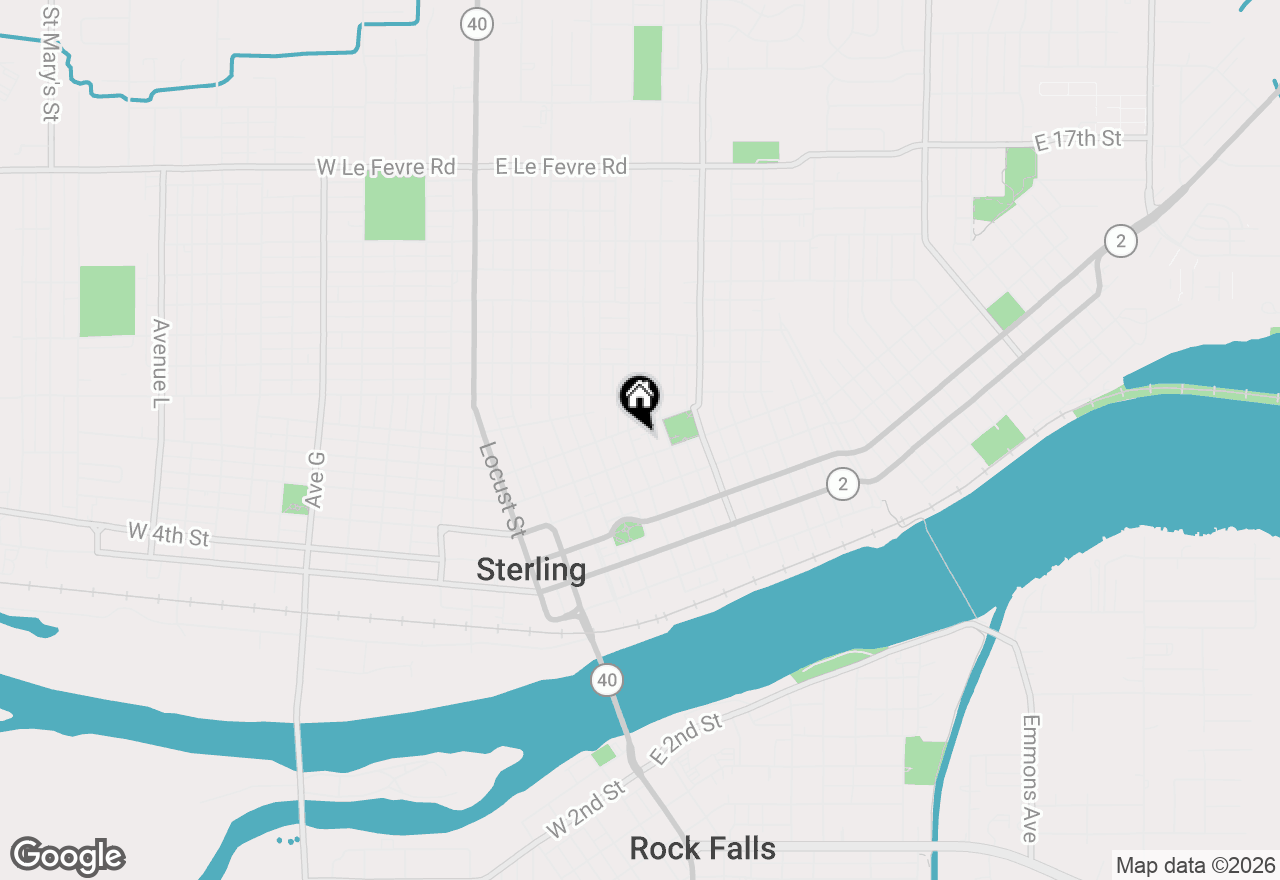 Map of 608 4th Avenue, Sterling, IL 61081