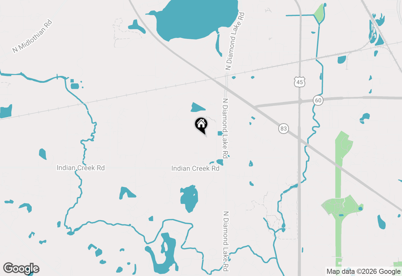 Map of 25707 N Eagle Drive, Mundelein, IL 60060