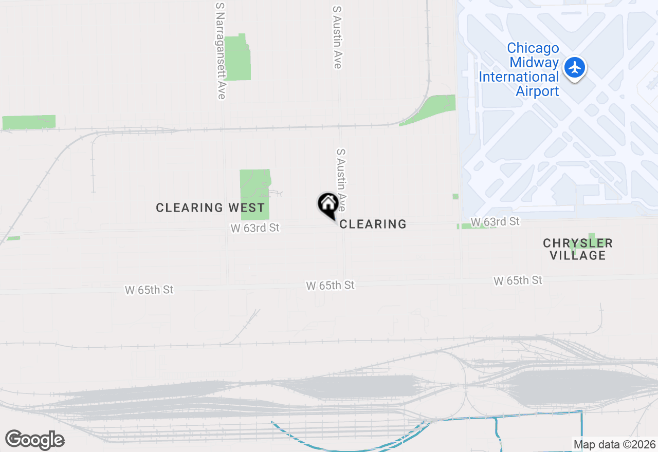 Map of 7754 S Mcvicker Avenue, Burbank, IL 60459