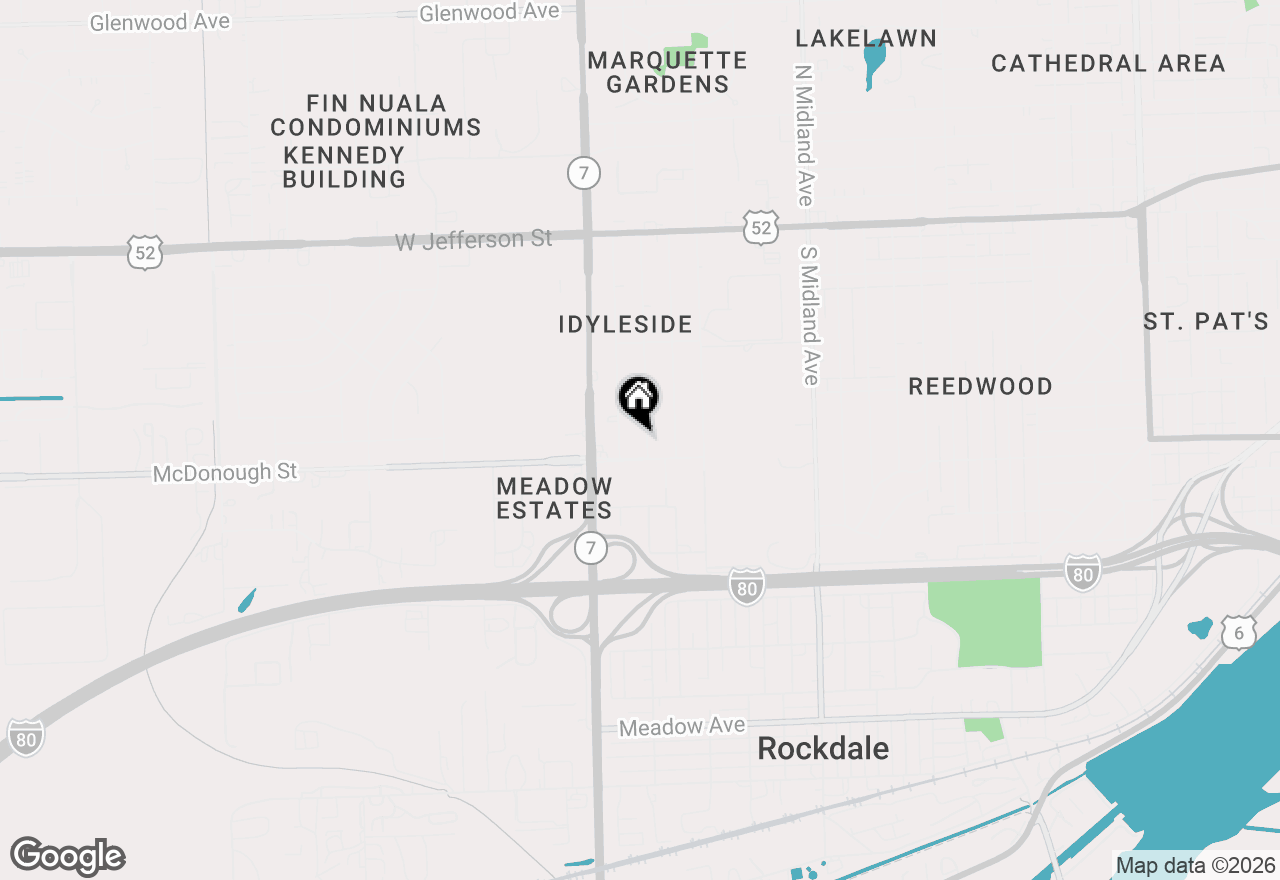 Map of 319 Morris Street, Joliet, IL 60436