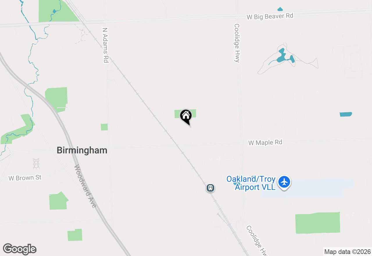 Map of 2194 Dorchester Road, Birmingham, MI 48009