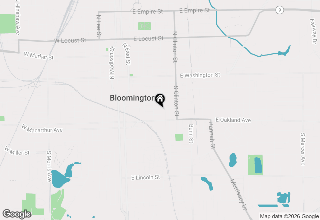 Map of 511 E Jackson Street, Bloomington, IL 61701