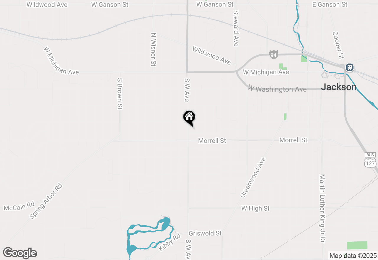 Map of 719 S West Avenue, Jackson, MI 49203