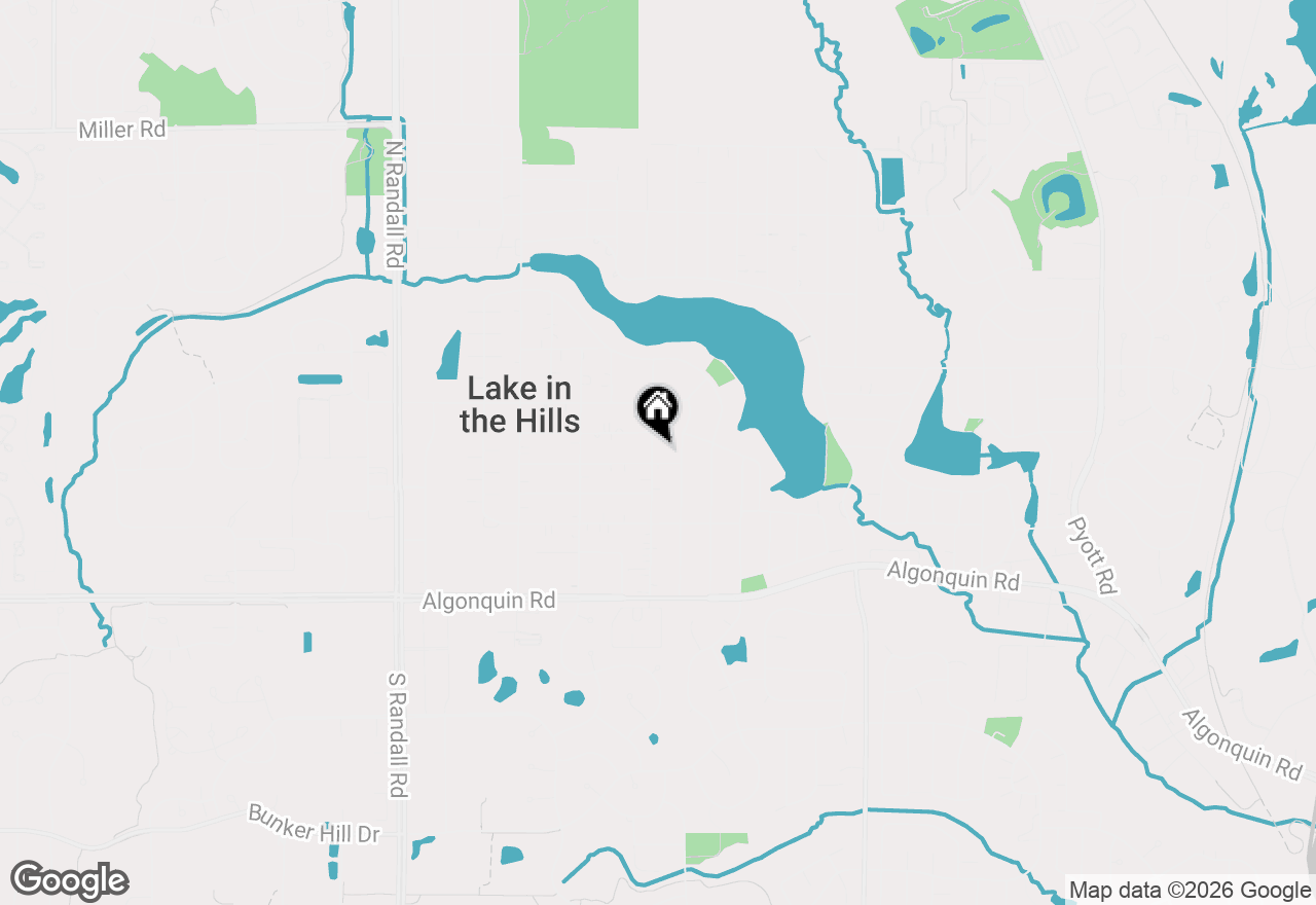 Map of 204 Wander Way, Lake In The Hills, IL 60156