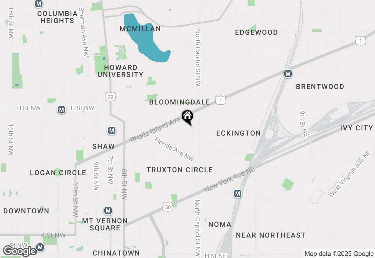 Map of 44 Seaton Place Nw, Washington, DC 20001