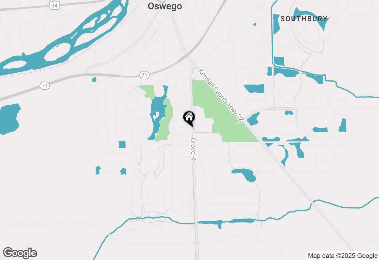 Map of 716 Pinehurst Lane, Oswego, IL 60543