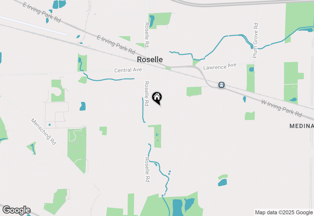 Map of 35 E Woodworth Place, Roselle, IL 60172