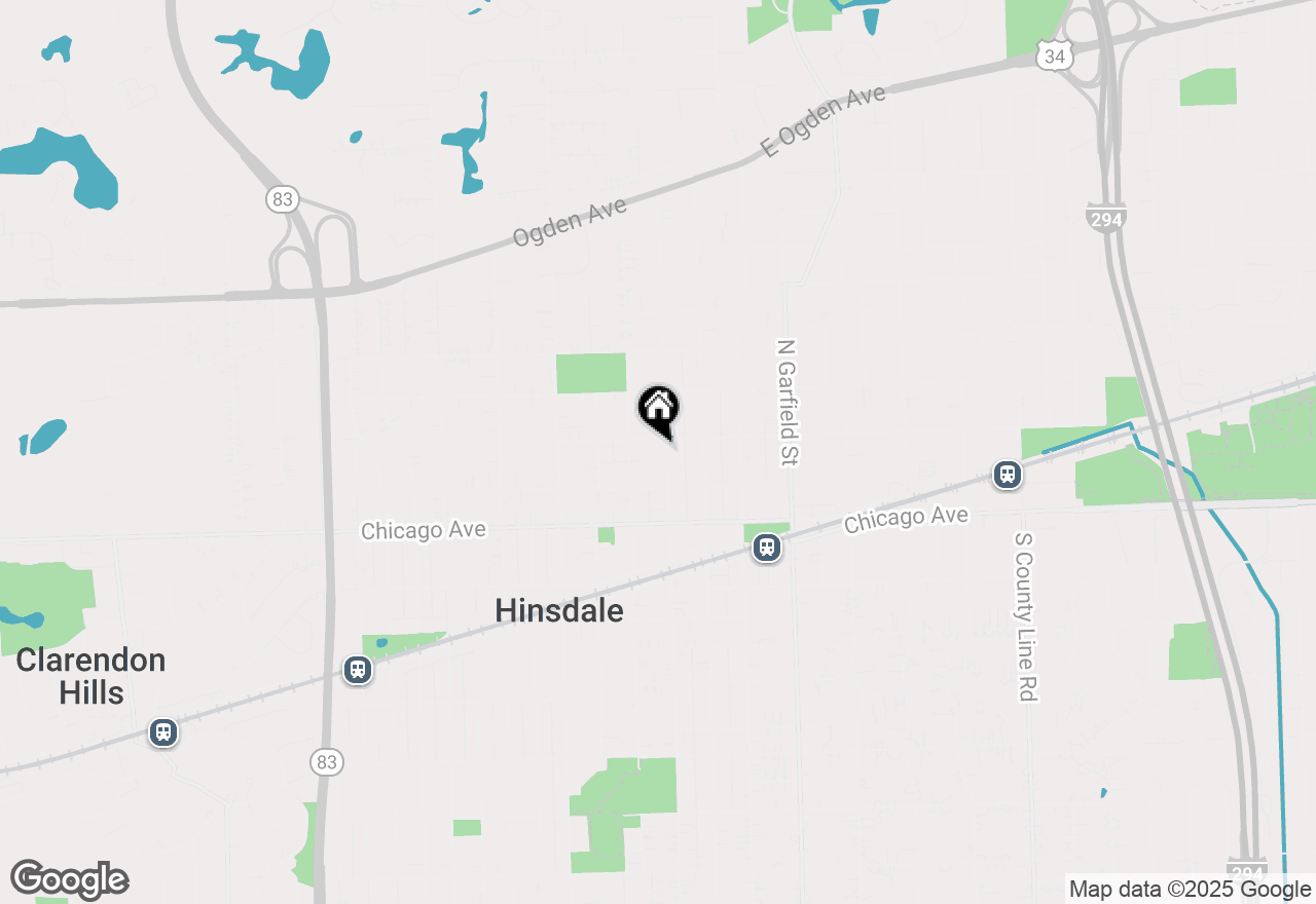 Map of 130 N Grant Street, Hinsdale, IL 60521