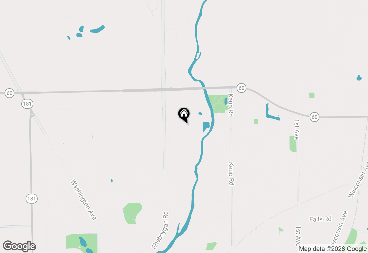 Map of N119W5754 James Cir, Cedarburg, WI 53012