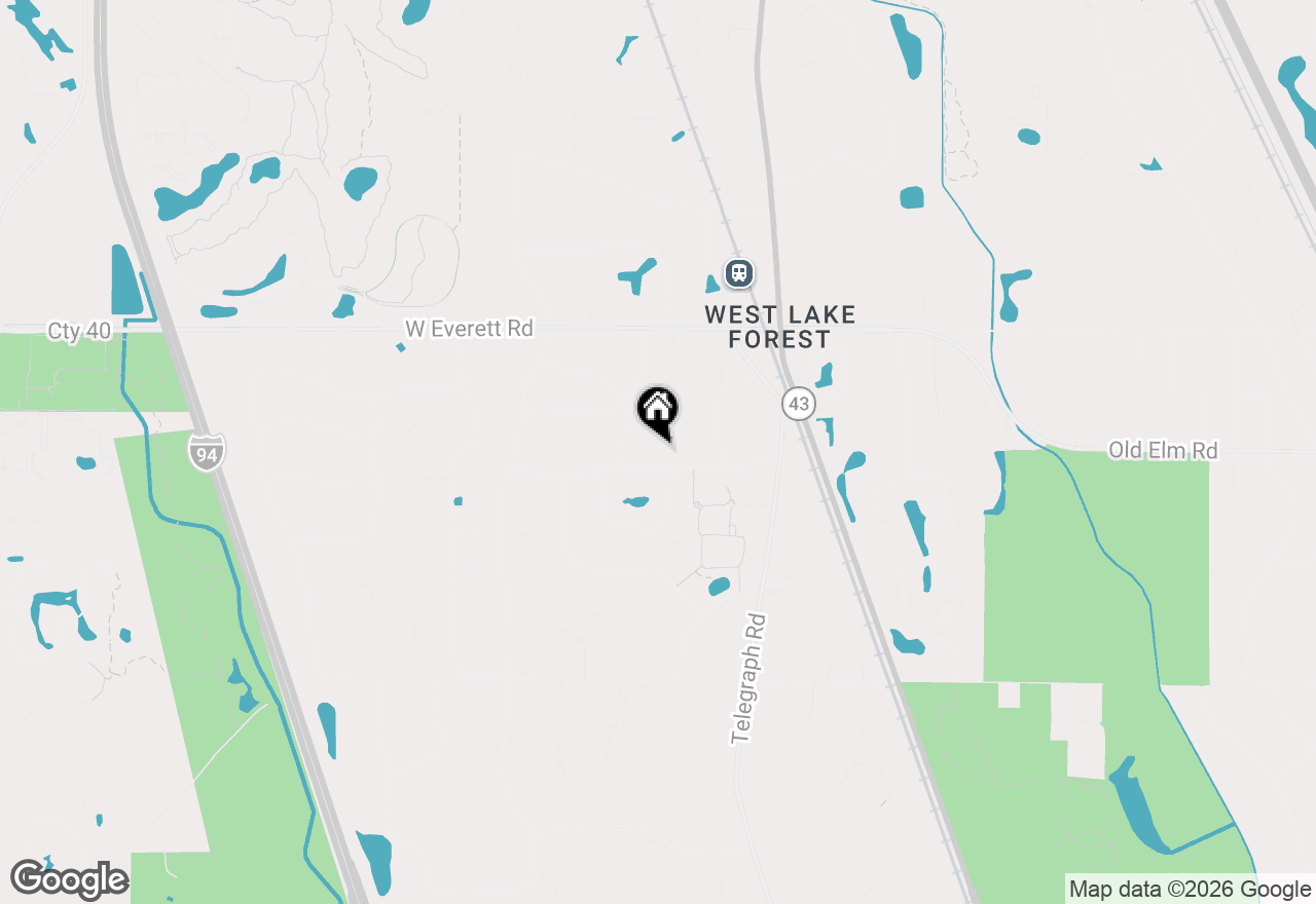 Map of 1280 Lawrence Avenue, Lake Forest, IL 60045