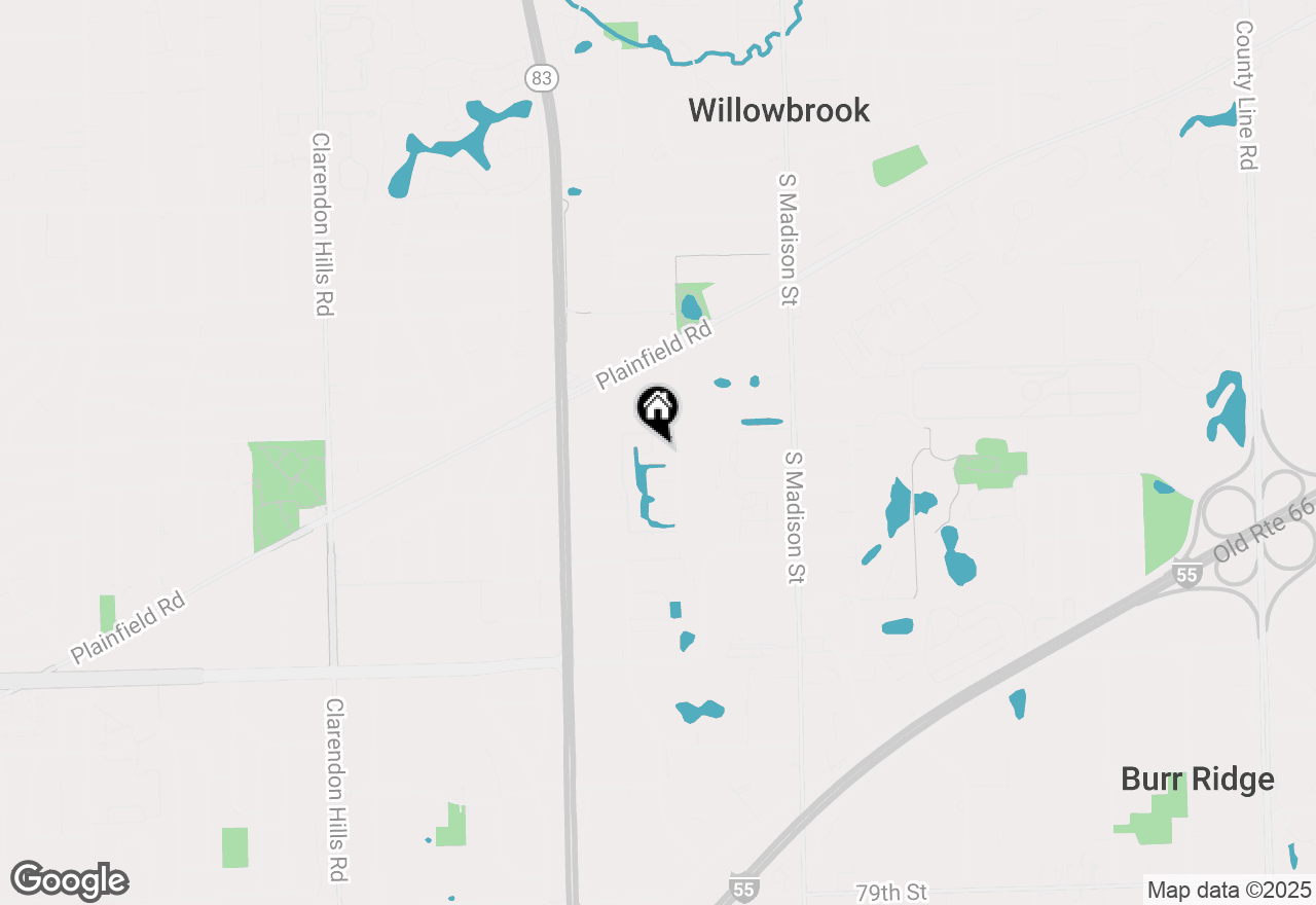 Map of 7215 Birchwood Court #19B, Willowbrook, IL 60527