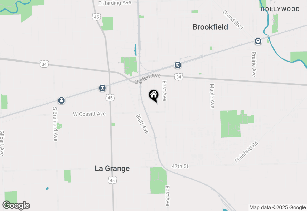 Map of 225 Sawyer Avenue, La Grange, IL 60525