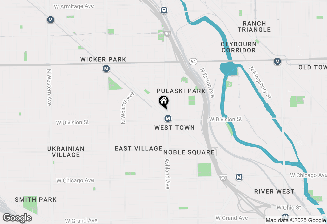 Map of 1241 N Milwaukee Avenue #708, Chicago, IL 60622