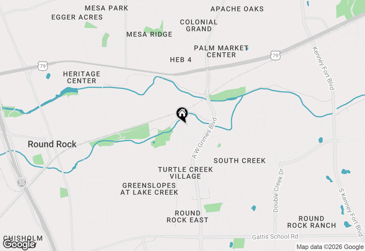 Map of 657 Heritage Springs Trl, Round Rock, TX 78664
