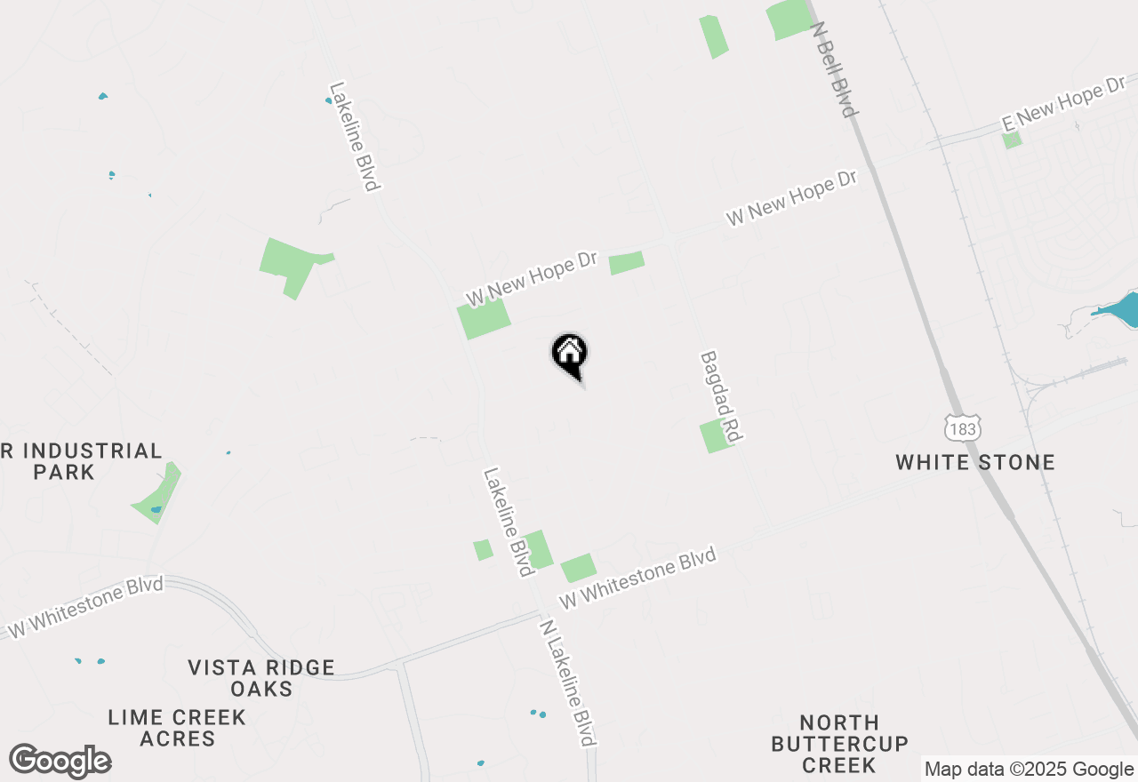 Map of 1209 Wood Creek Dr, Cedar Park, TX 78613