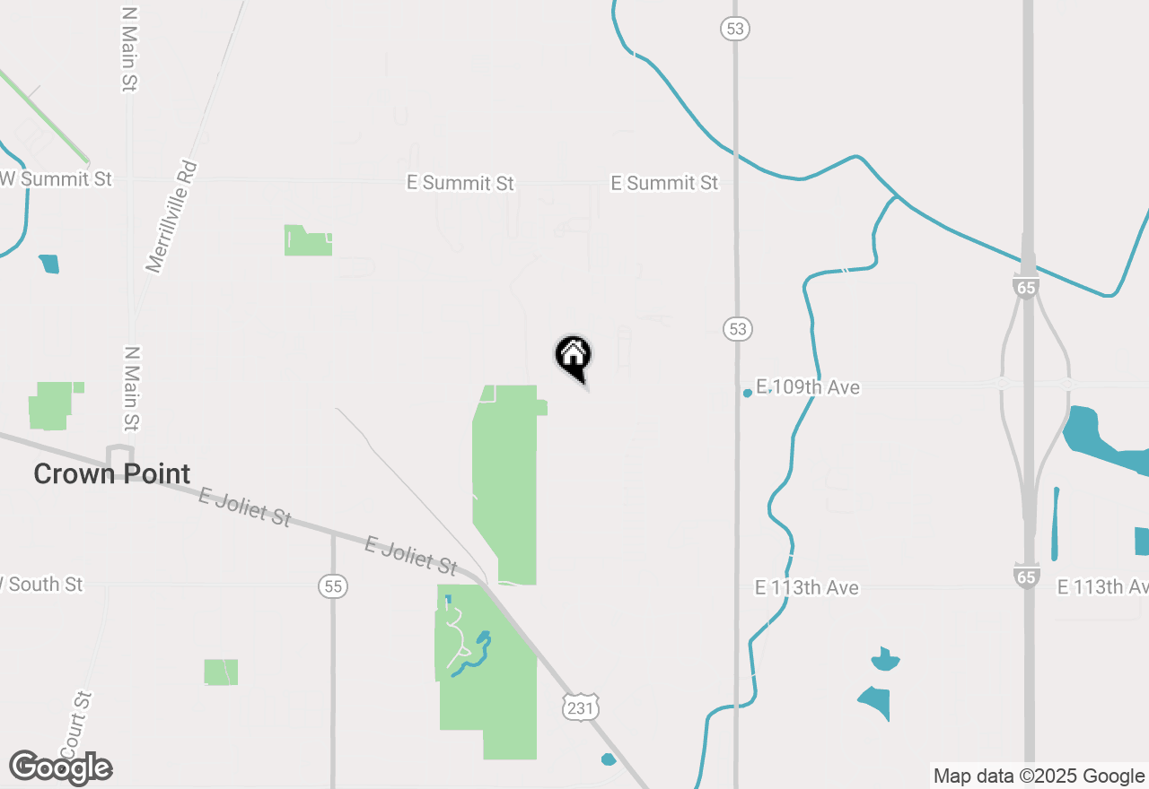 Map of 1638 Aspen Drive, Crown Point, IN 46307