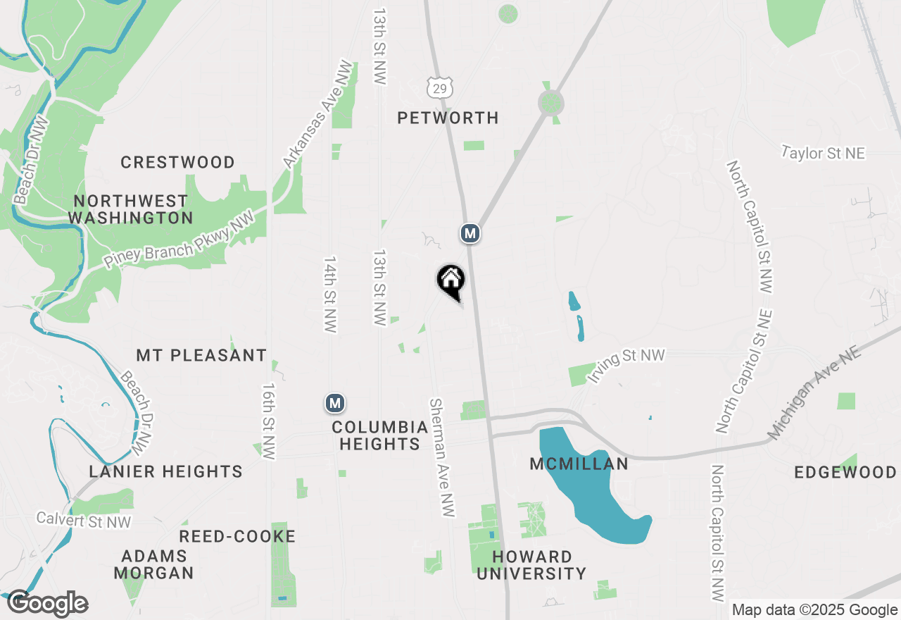Map of 746 Newton Place Nw, Washington, DC 20010