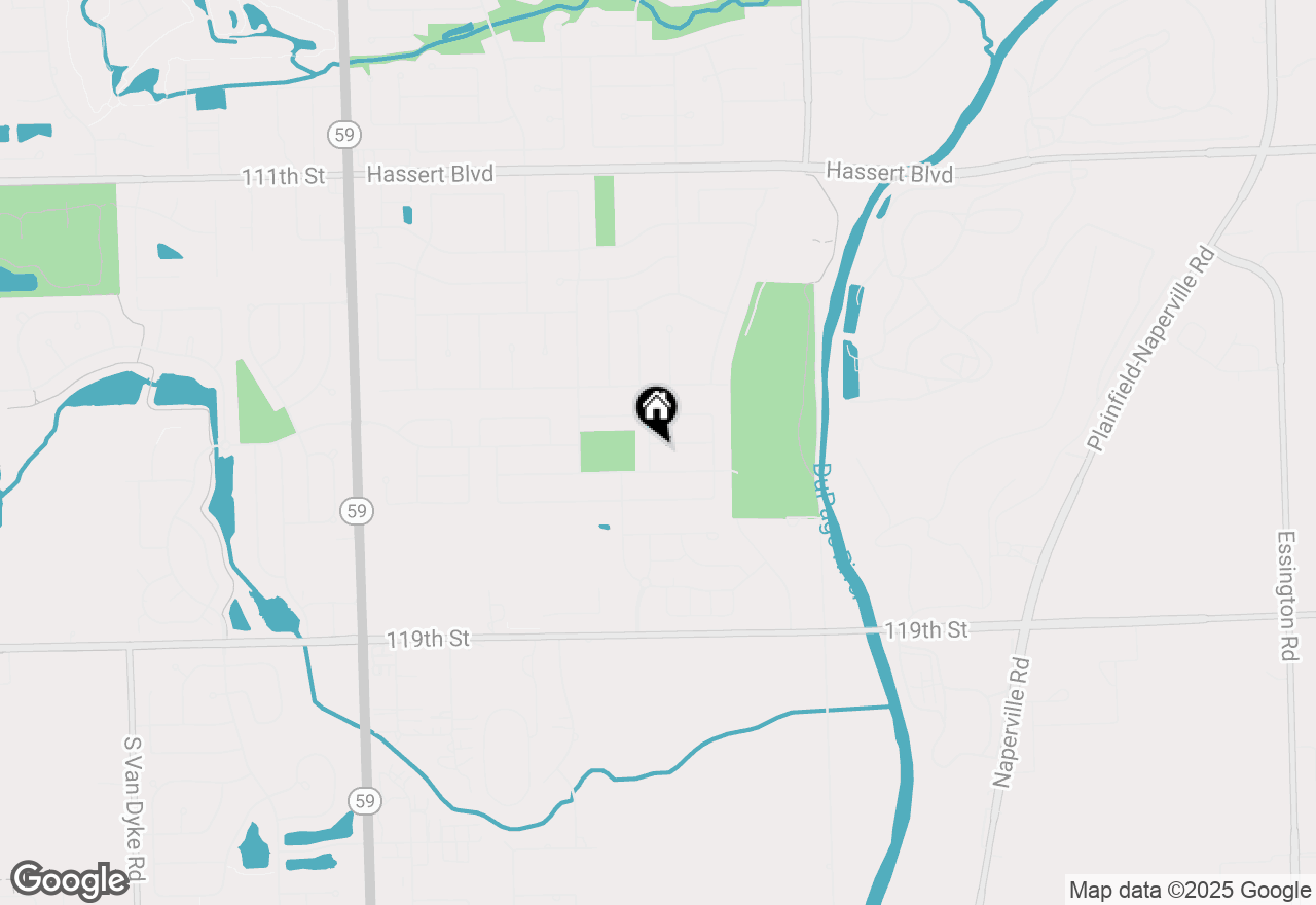 Map of 2328 Fescue Road, Naperville, IL 60564