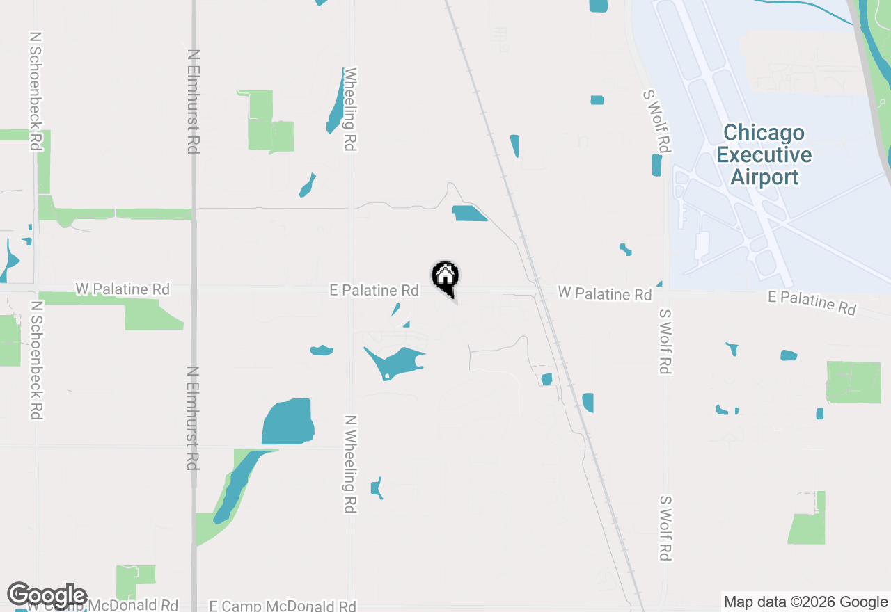 Map of 151 Lucerne Court #12-4, Wheeling, IL 60090