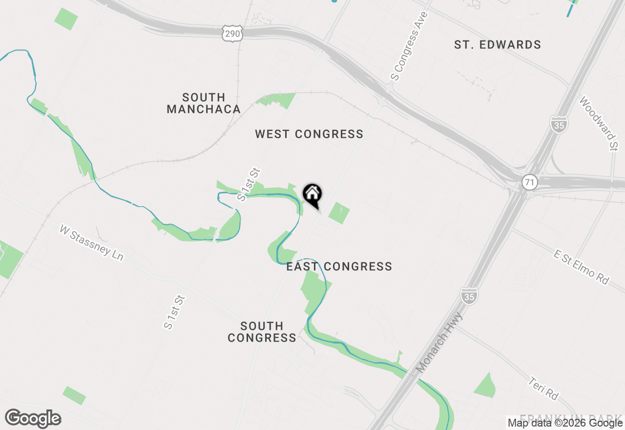 Map of 4802 S Congress Ave #213, Austin, TX 78745