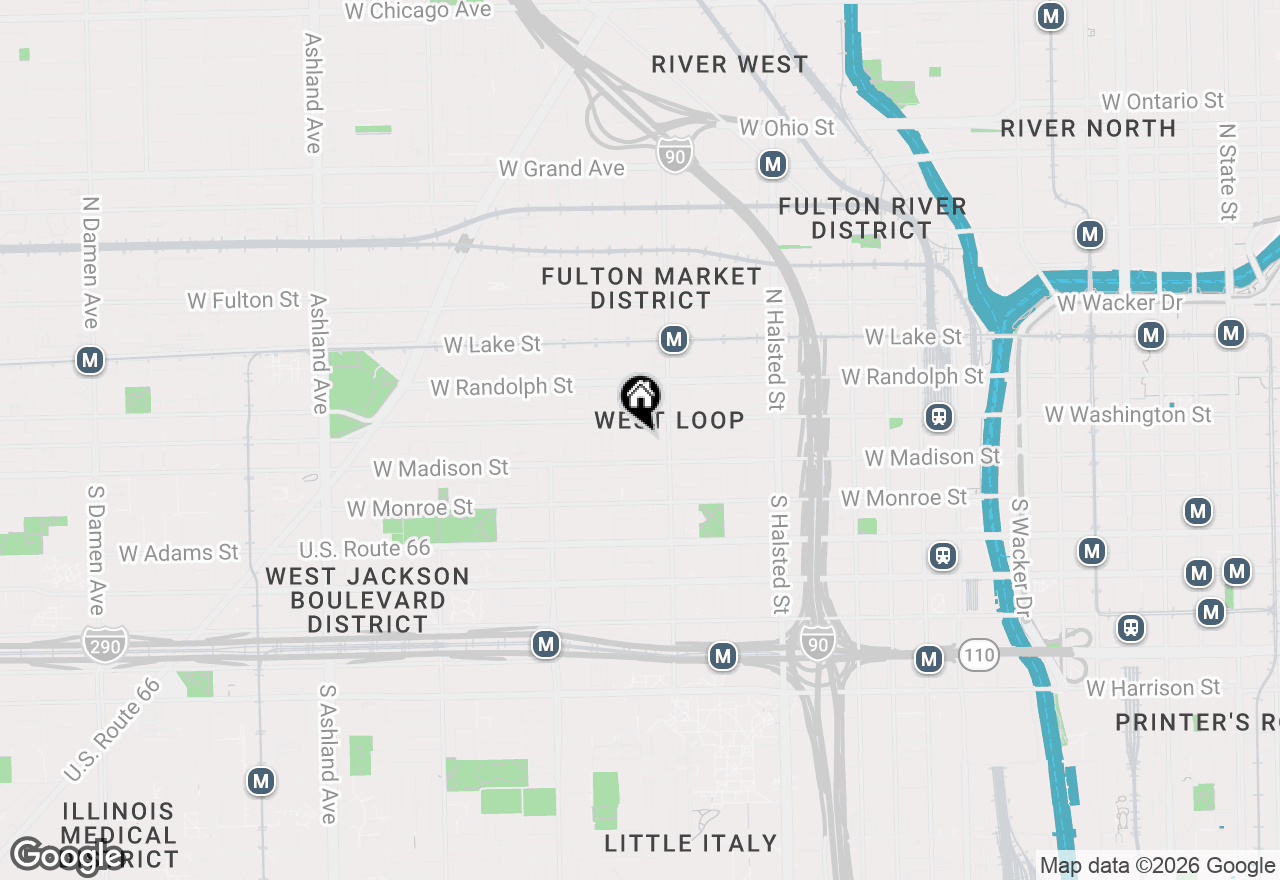 Map of 28 N Carpenter Street #4N, Chicago, IL 60607