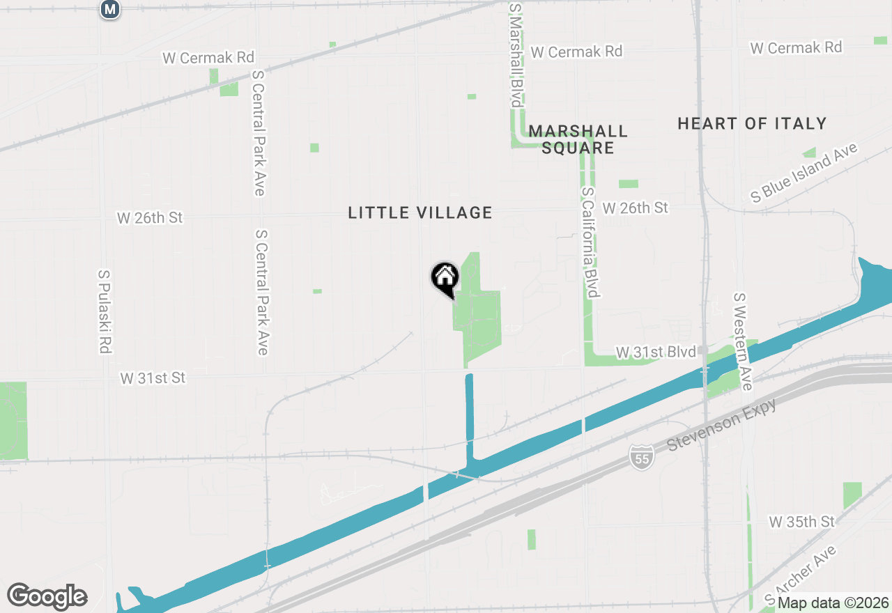 Map of 2823 S Troy Street, Chicago, IL 60623