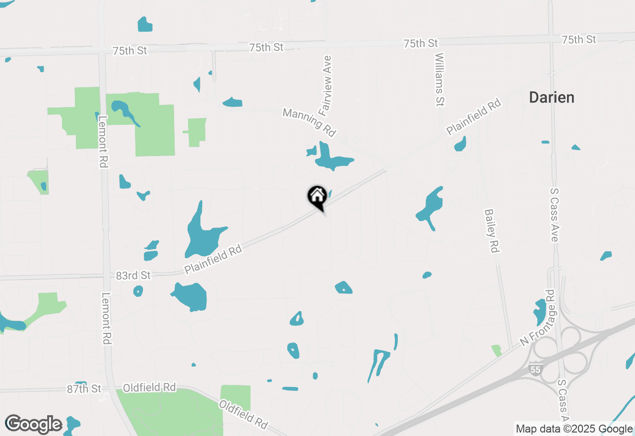 Map of 9S211 Graceland Street, Downers Grove, IL 60516