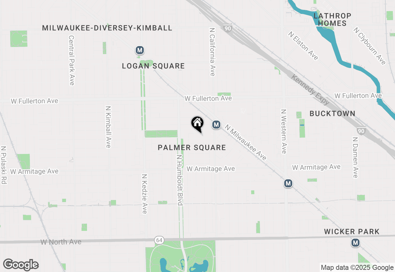 Map of 2858 W Shakespeare Avenue #1, Chicago, IL 60647