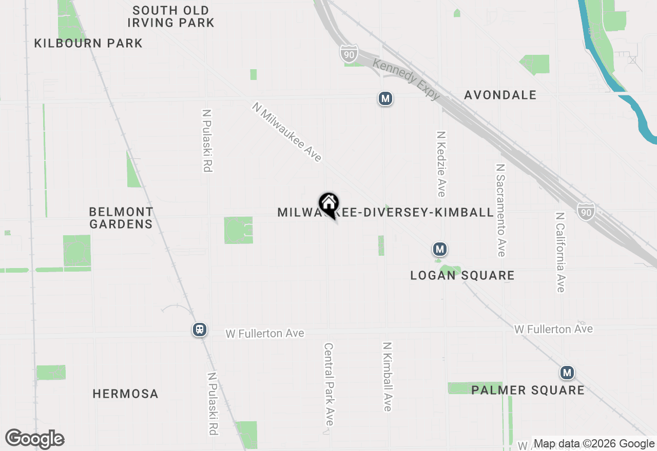 Map of 2737 N Central Park Avenue, Chicago, IL 60647