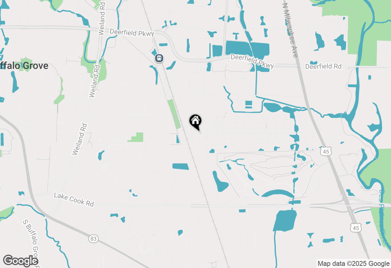 Map of 1454 Inverrary Lane, Deerfield, IL 60015