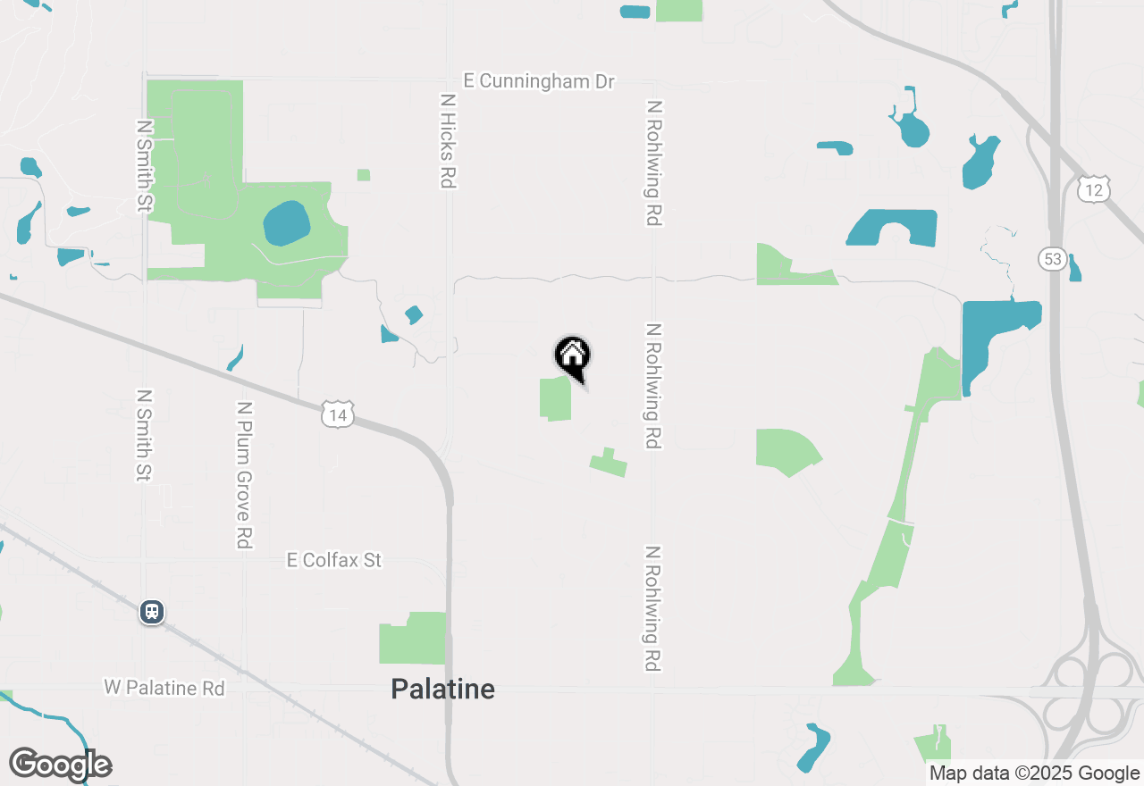 Map of 511 N Stark Drive, Palatine, IL 60074