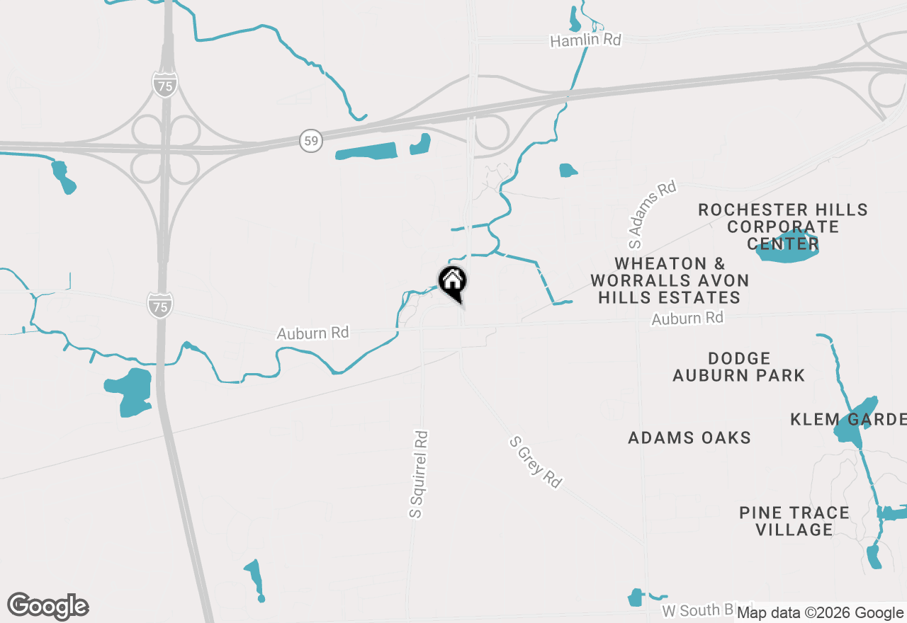 Map of 11 N Squirrel Road, Auburn Hills, MI 48326