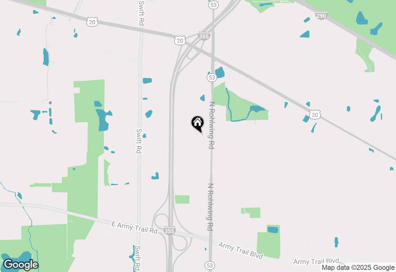 Map of 823 N Cambridge Row Road, Addison, IL 60101