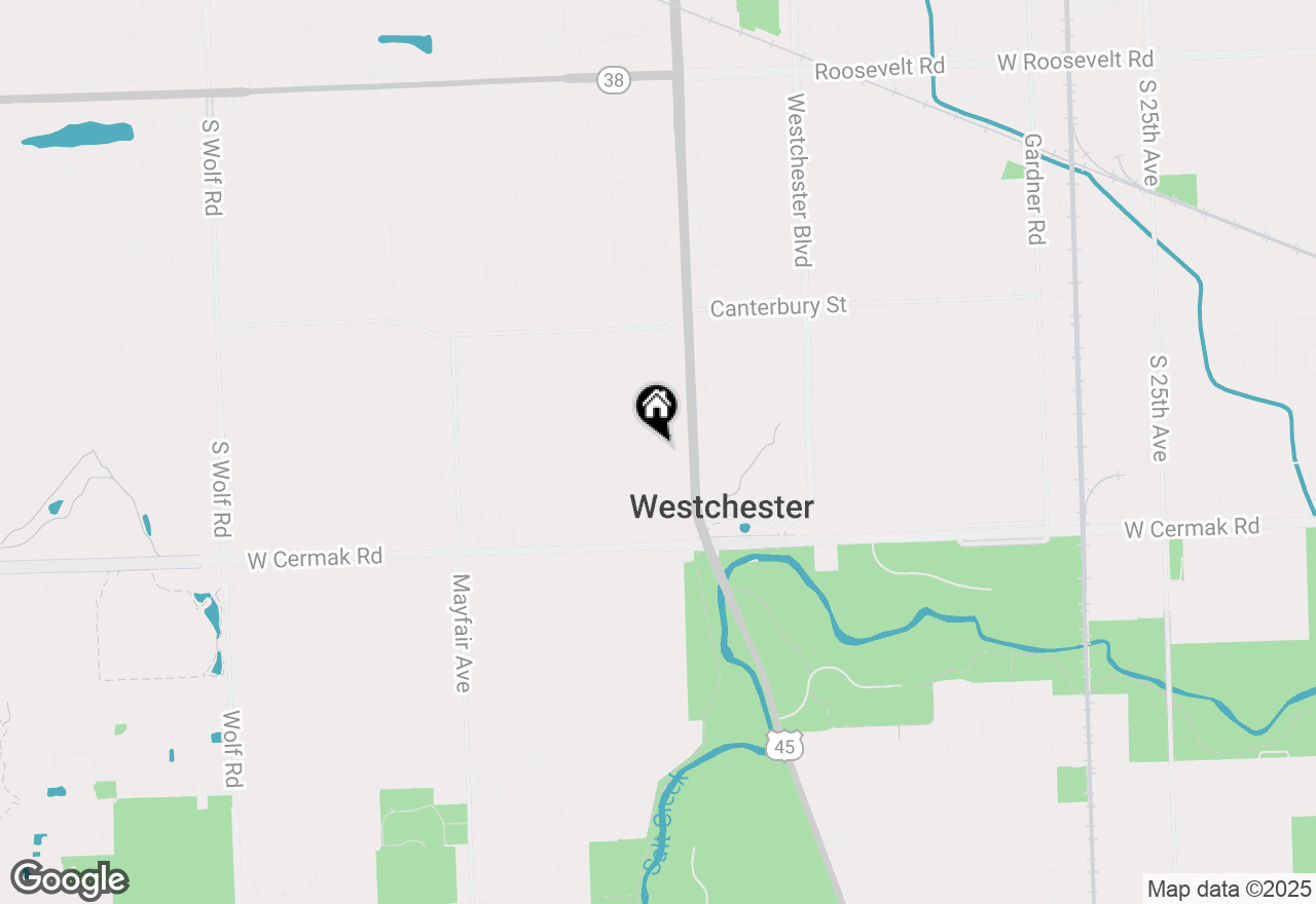 Map of 1908 Belleview Avenue, Westchester, IL 60154