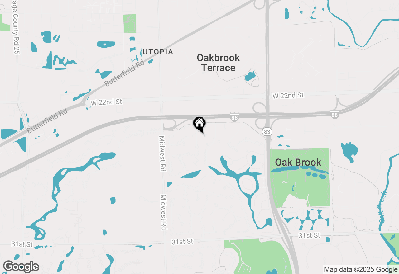 Map of 18 Shelburne Drive, Oak Brook, IL 60523