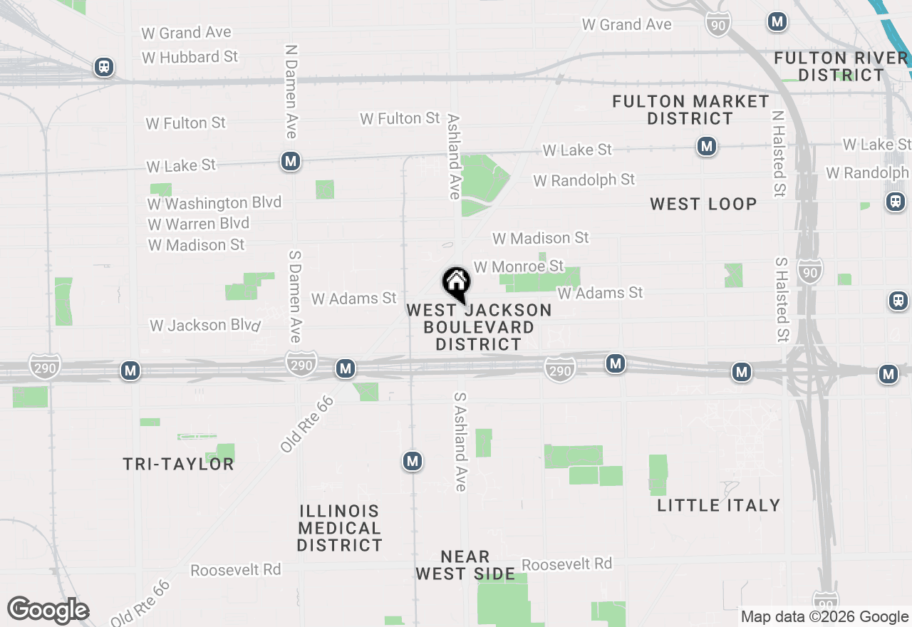 Map of 224 S Ashland Avenue #202, Chicago, IL 60607