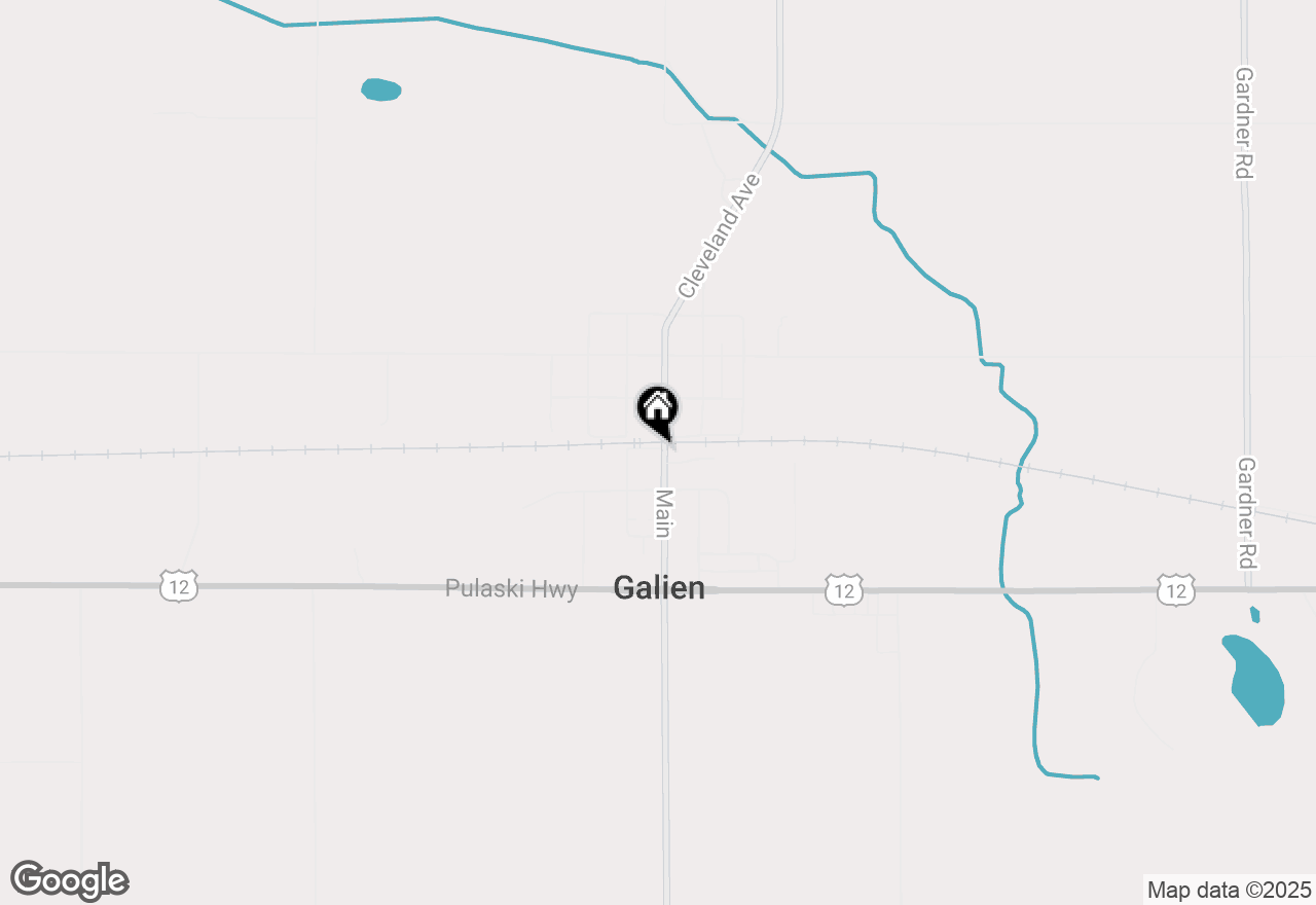 Map of 109 S Cleveland Street, Galien, MI 49113