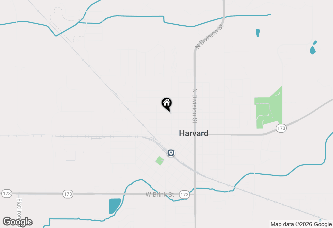 Map of 404 W Burbank Street, Harvard, IL 60033
