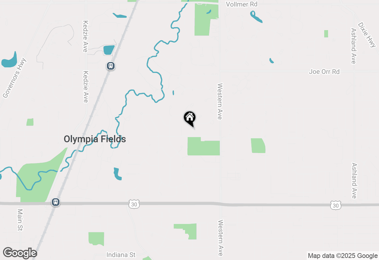 Map of 690 Birch Lane, Olympia Fields, IL 60461