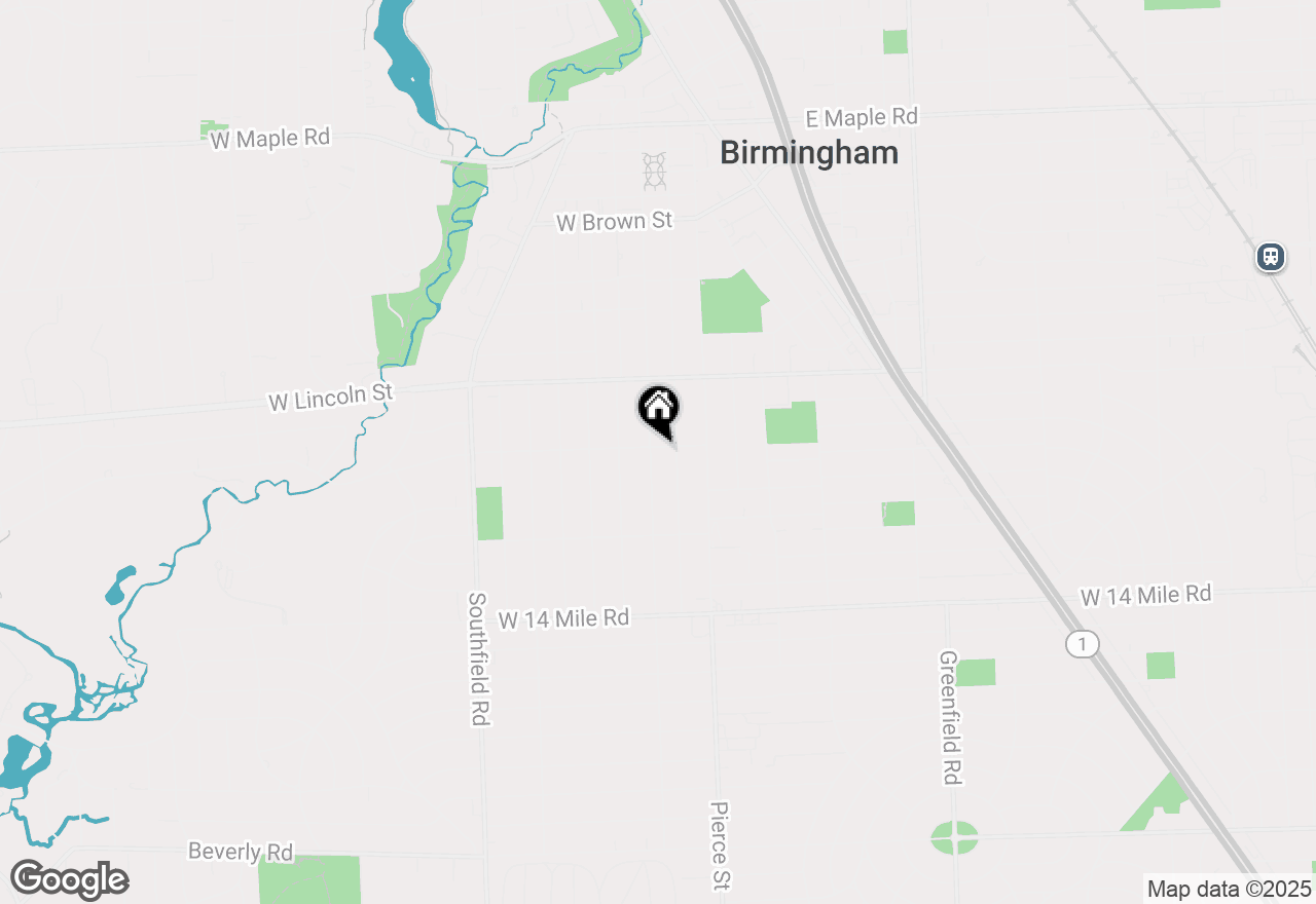 Map of 283 Northlawn Boulevard, Birmingham, MI 48009