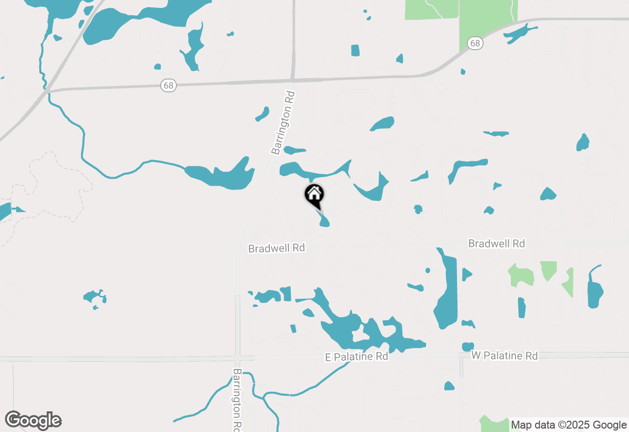 Map of 1695 S Braymore Drive, Inverness, IL 60010