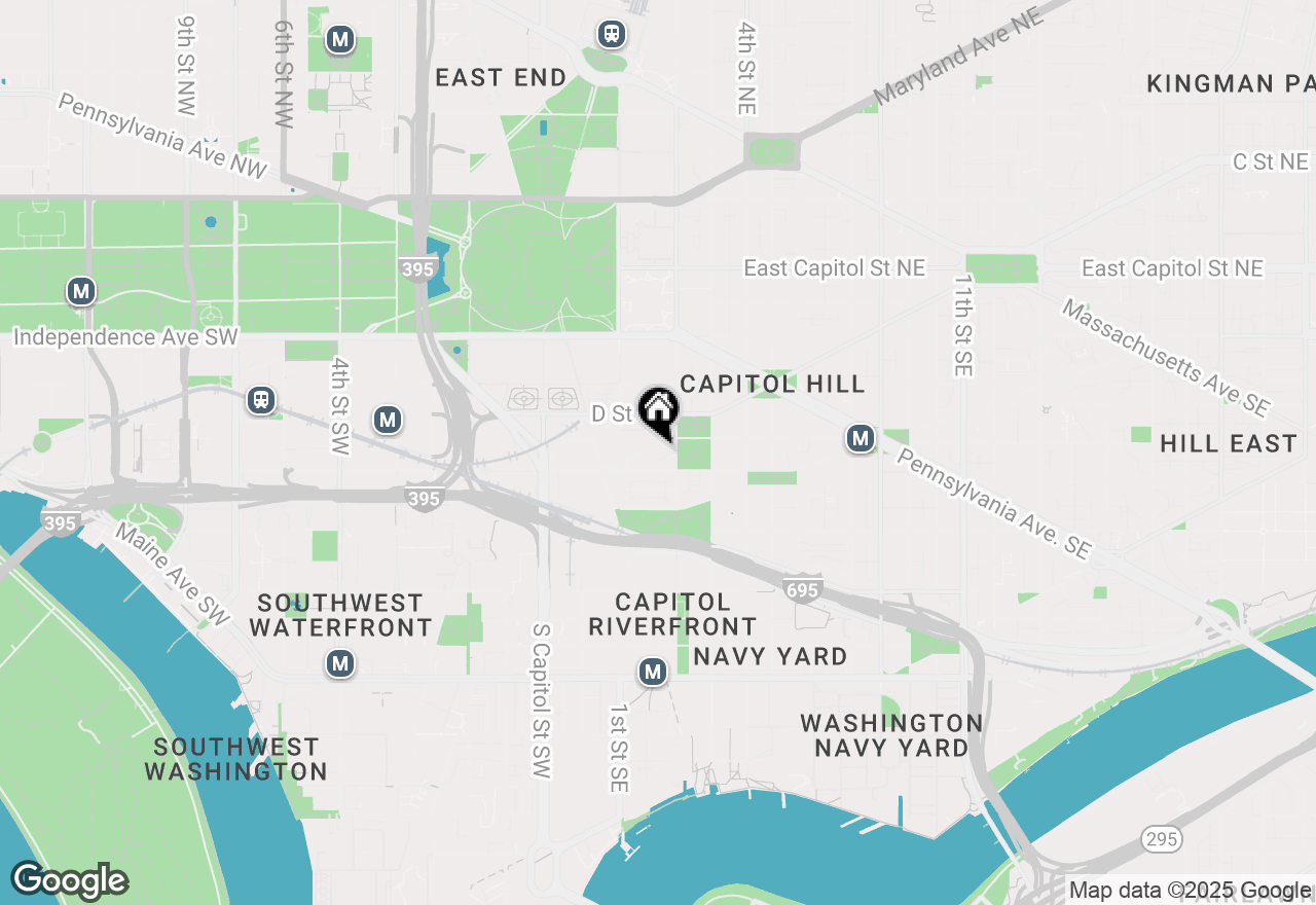 Map of 135 North Carolina Avenue Se, Washington, DC 20003