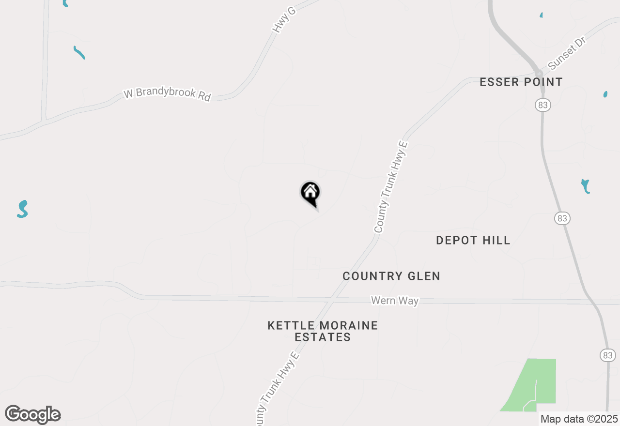 Map of W327S3605 Mesa Trl, Dousman, WI 53118