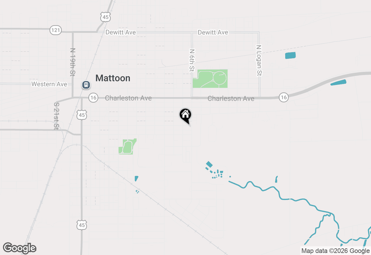 Map of 617 Edgar Avenue, Mattoon, IL 61938