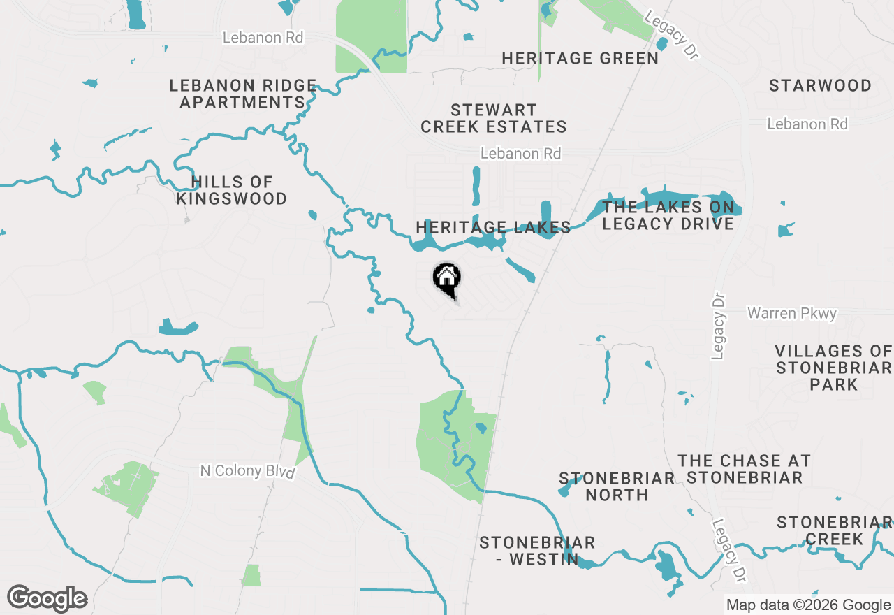 Map of 3581 Senate Lane, Frisco, TX 75034