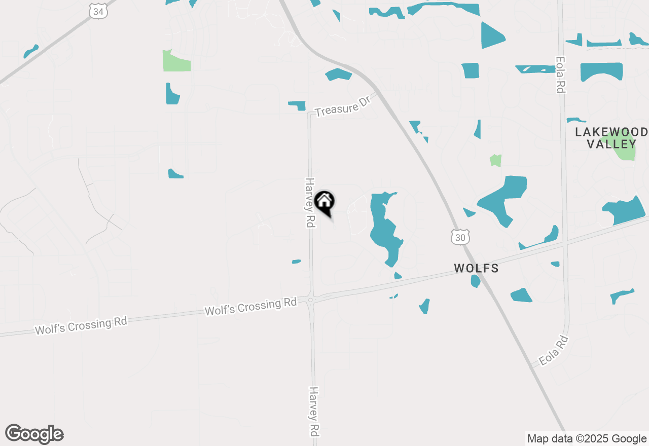 Map of 154 Chapin Way, Oswego, IL 60543